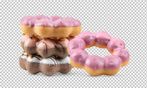 Donut isolated on alpha layer