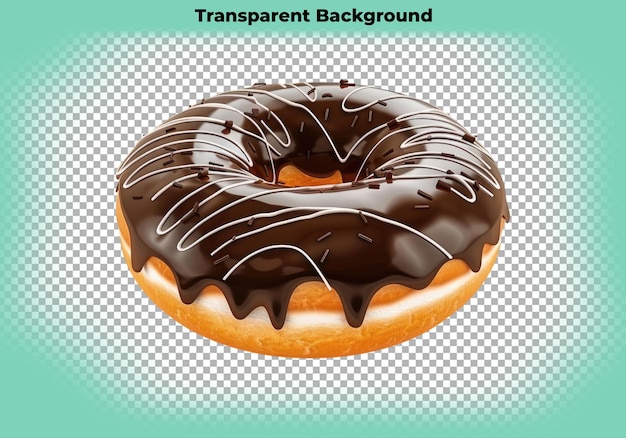 Donut isolated on transparent background