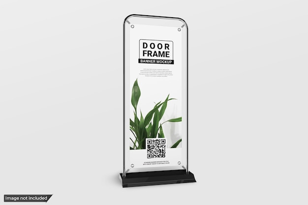 door frame banner mockup