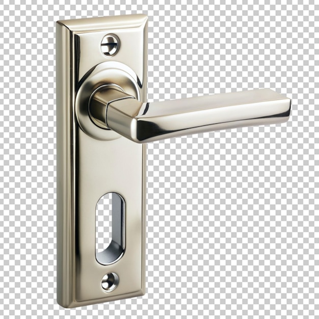 PSD door handle on transparent background