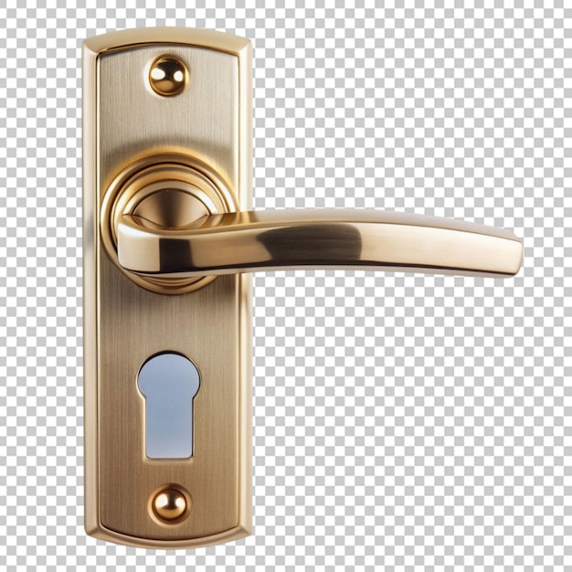 PSD door handle on transparent background