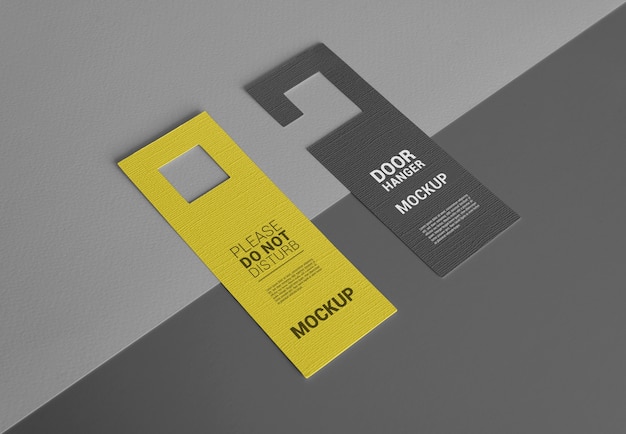 Door hanger mockup design