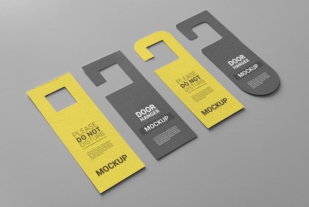 Door hanger mockup design