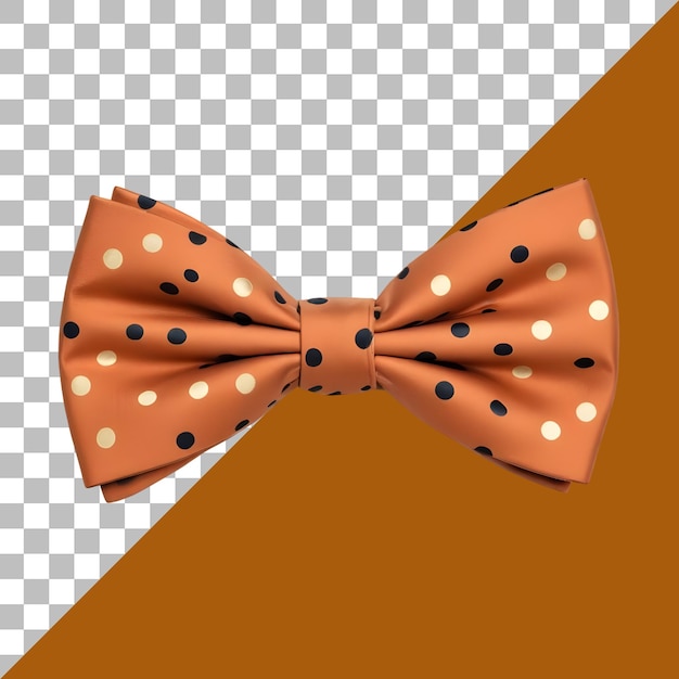 Doted Tie Bow isolated on a transparent background