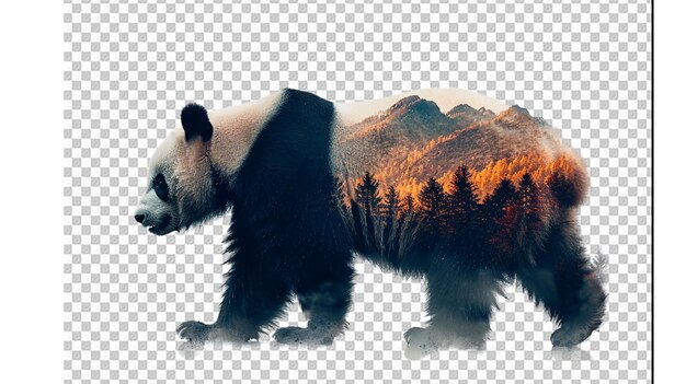 Double Exposure Effect Animals