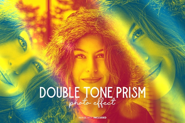 double tone prism photo effect psd