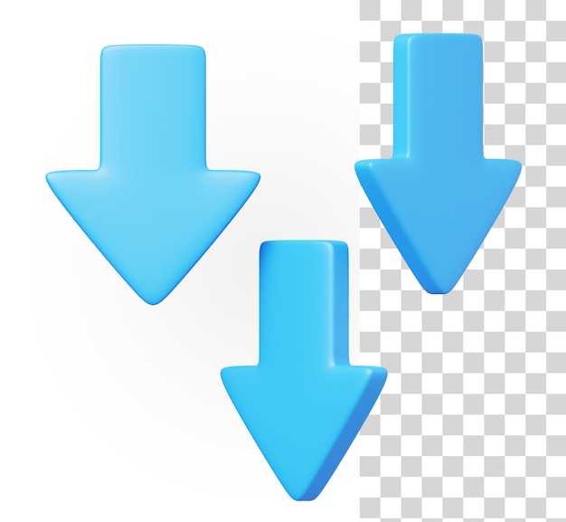 Down Arrow 3d Icon