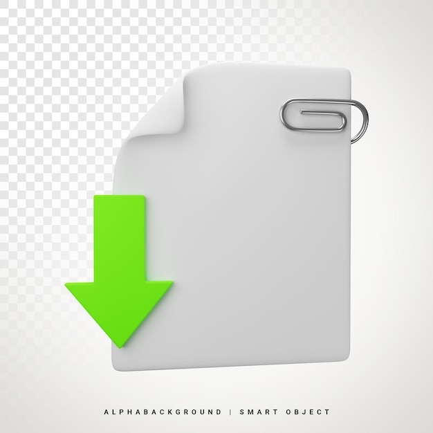 Download File 3d Icon Illustration