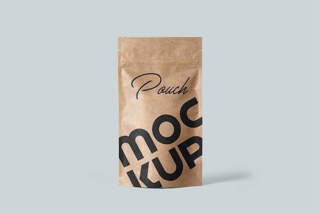 doypack pouch bag food paper packaging mockup