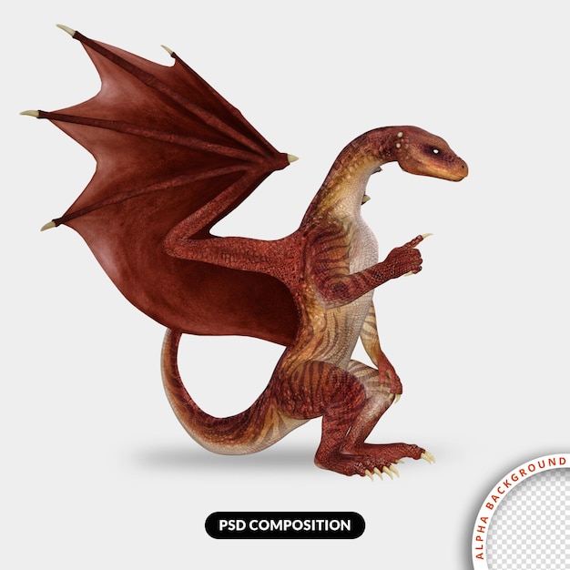 Dragon 3d Modeling illustration