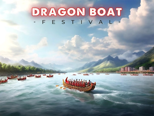 Dragon boat festival background