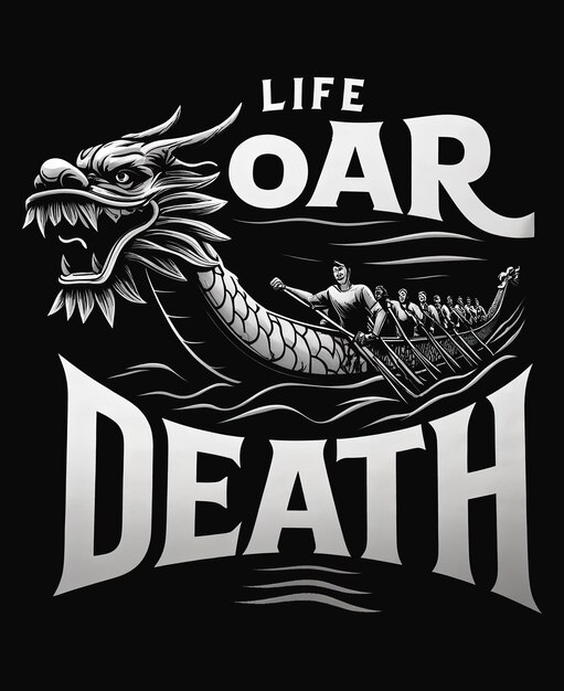 PSD dragon boat racing life oar death