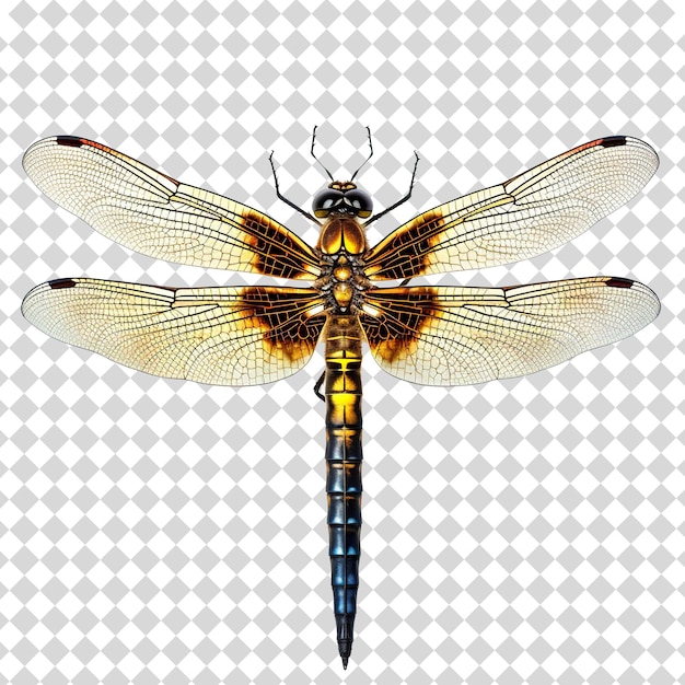 Dragon fly Isolated on transparent background PSD file