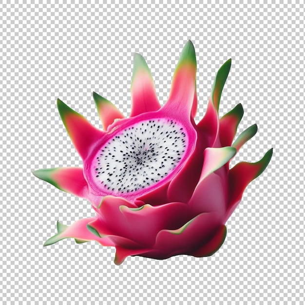 Dragon fruit transparent background Ai generative