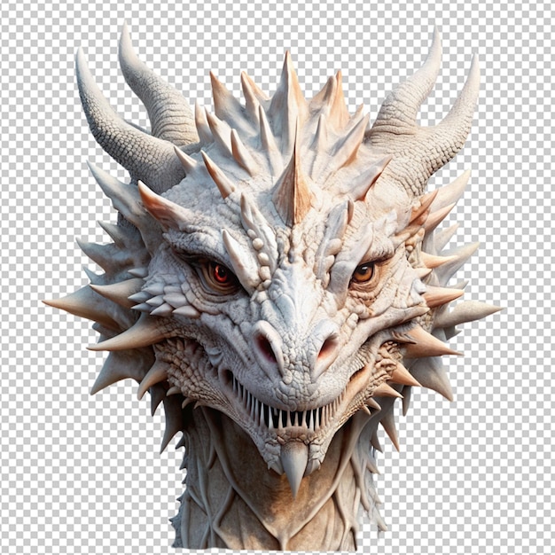 dragon head on transparent background