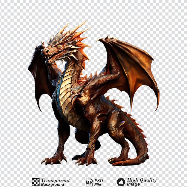 dragon isolated on transparent background