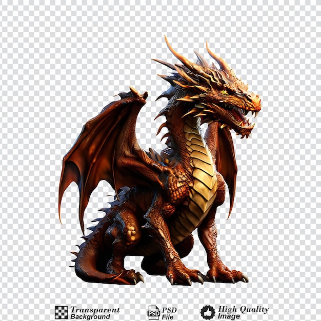 dragon isolated on transparent background