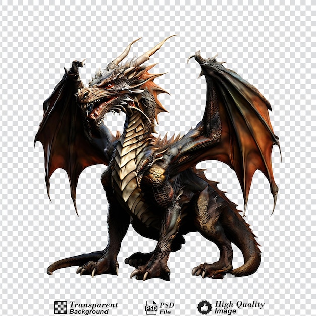 dragon isolated on transparent background