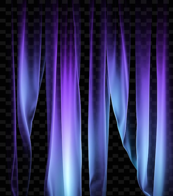 PSD drapery aurora hanging folds of light that resemble curtains glowing png sparking light textures