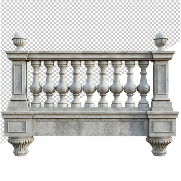 a drawing of a balcony with a railing and a picture of a railing