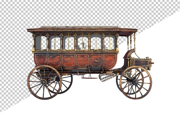 PSD a drawing of a carriage with a picture of a carriage that says  the word  on it