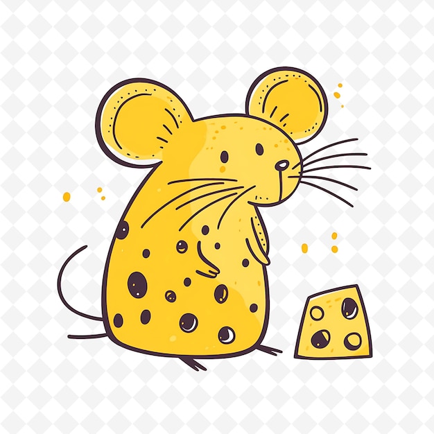 a drawing of a cheetah with cheese and cheese