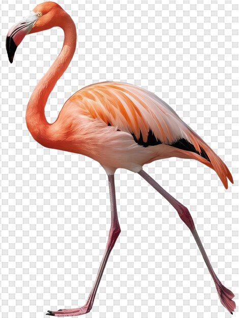 a drawing of a flamingo on a white background