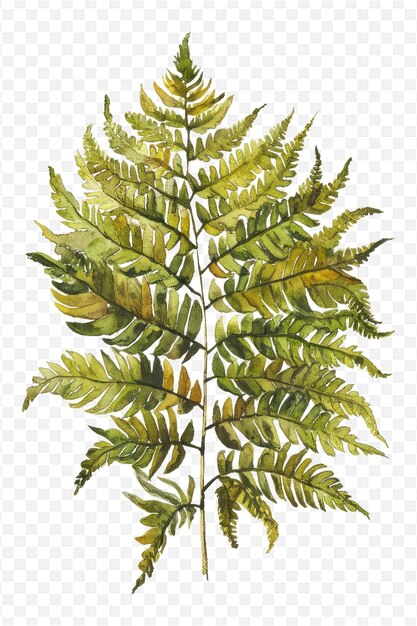 a drawing of a plant that is called a fern