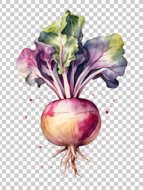 a drawing of a radish with a picture of a radish