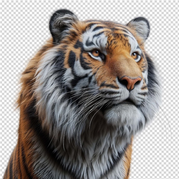 a drawing of a tiger that is on a transparent paper