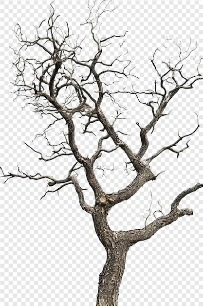 PSD a drawing of a tree with a bare branches