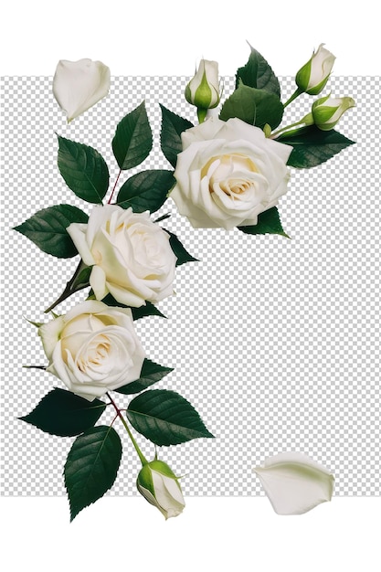 PSD a drawing of a white rose with the words quot the word quot on it