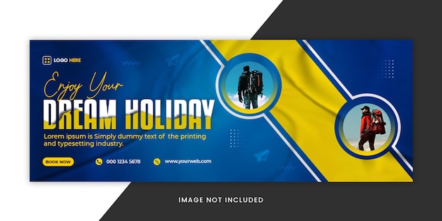 Dream Holiday Travel Facebook Cover Template