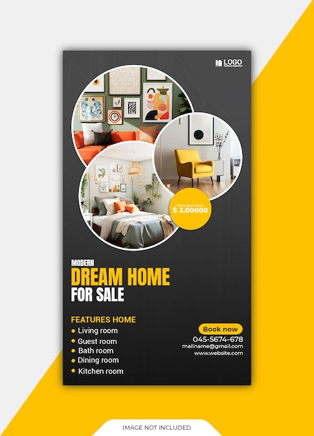 PSD dream house for sale post template