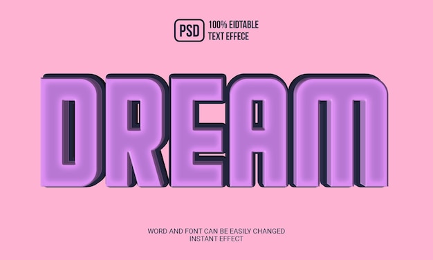 Dream text style effect