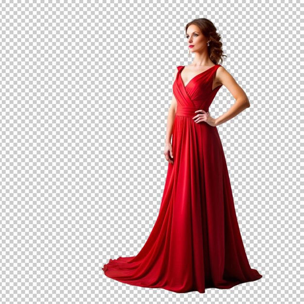 PSD dress red gown clothing woman