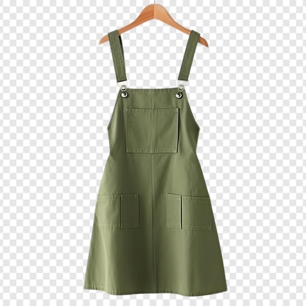 PSD a dress with a green belt that has the number 1 on it