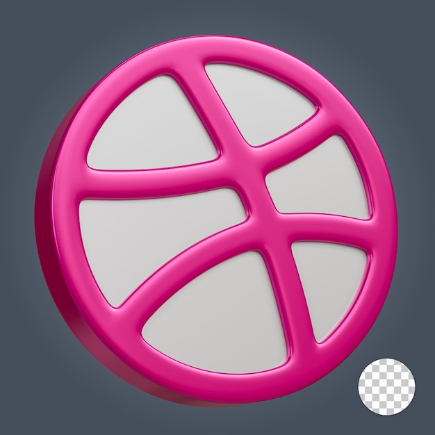 Dribble 3d icon