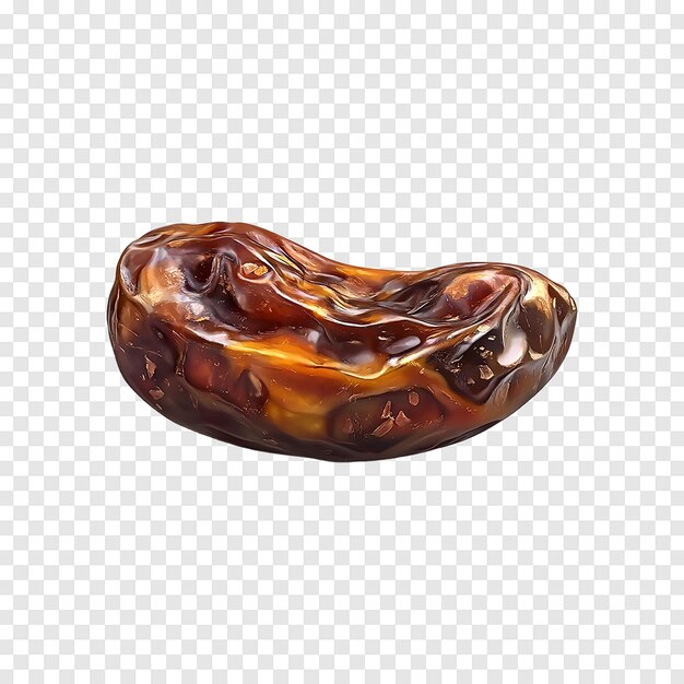 Dried dates isolated on a transparent background