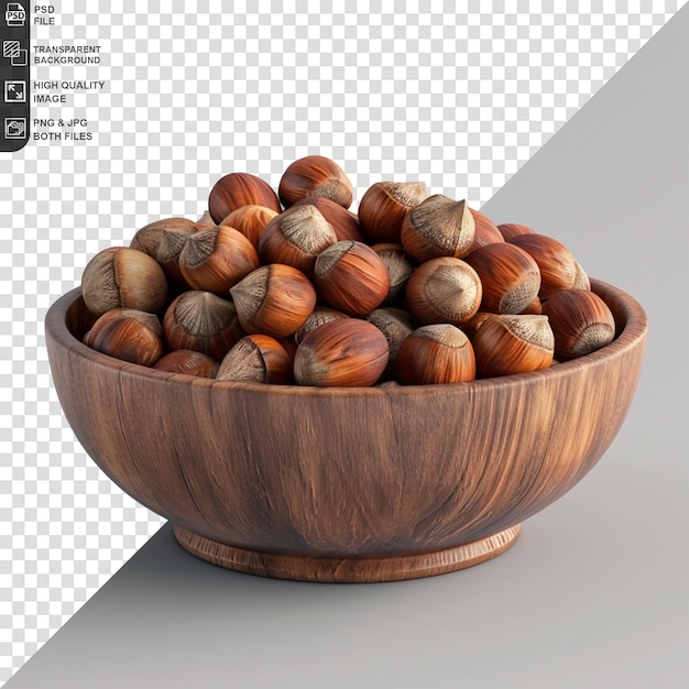 Dried fruits isolated on a transparent background