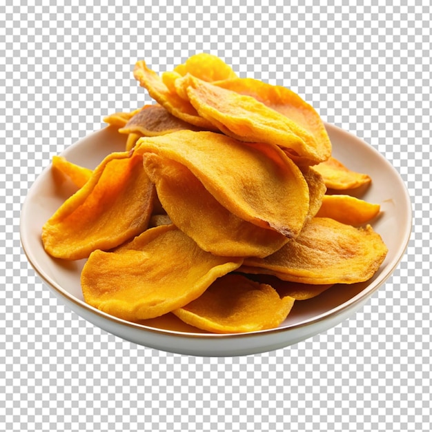 dried mangoes in a plate