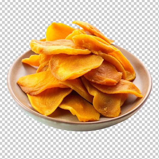 dried mangoes in a plate