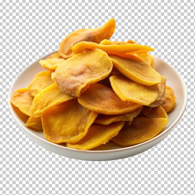 dried mangoes in a plate