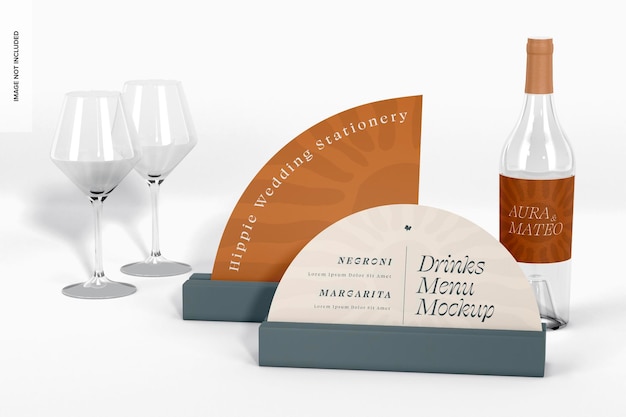 Drink Menu Signs Mockup