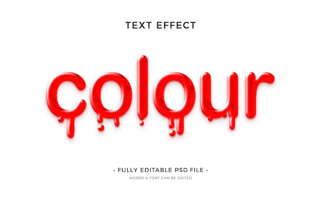 Dripping text effect