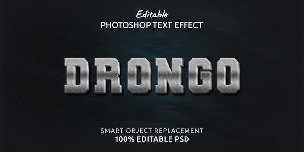 Drongo Photoshop Text Effect