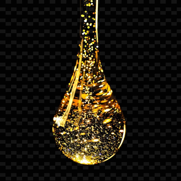 PSD a drop of liquid that has the word gold on it