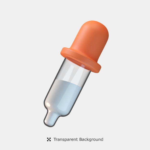 Dropper 3d icon illustration