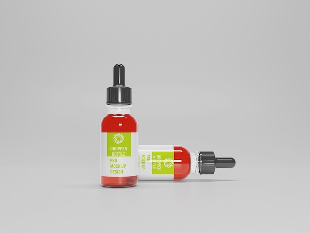 Dropper Bottle Mockup Design CBD Packaging Mockup Packaging Mockup Design Serum Bottle Mockup