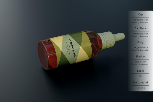 Dropper bottle mockup